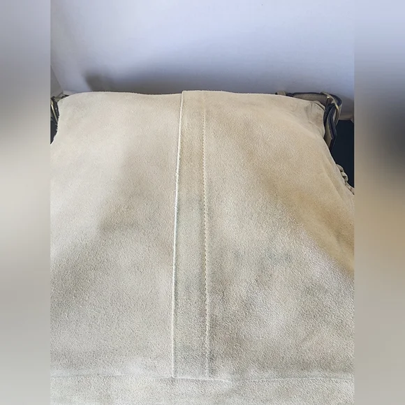 Coach Vintage Suede Fringe Hobo Bag, Whipstitch Handle, Rare, 2002, VGUC - Picture 5 of 14